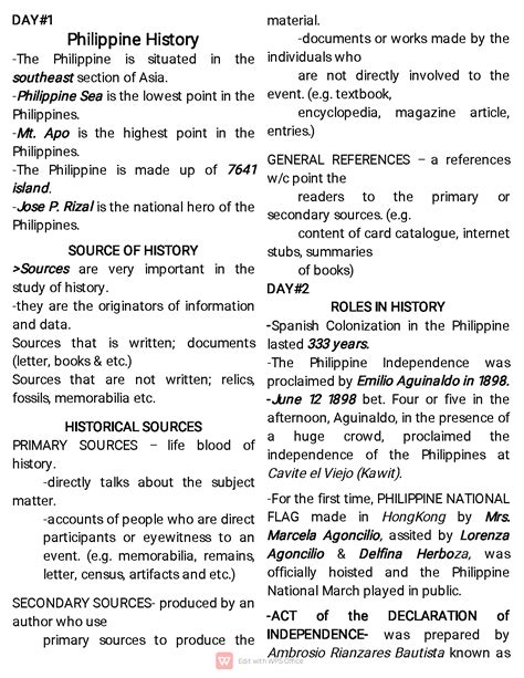 Philippine History Reviewer .